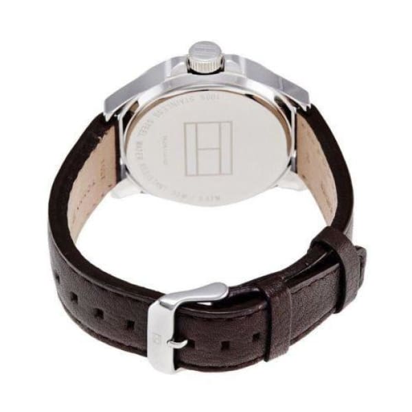 Tommy Hilfiger Essentials Brown Leather Strap Mens Watch - Watch