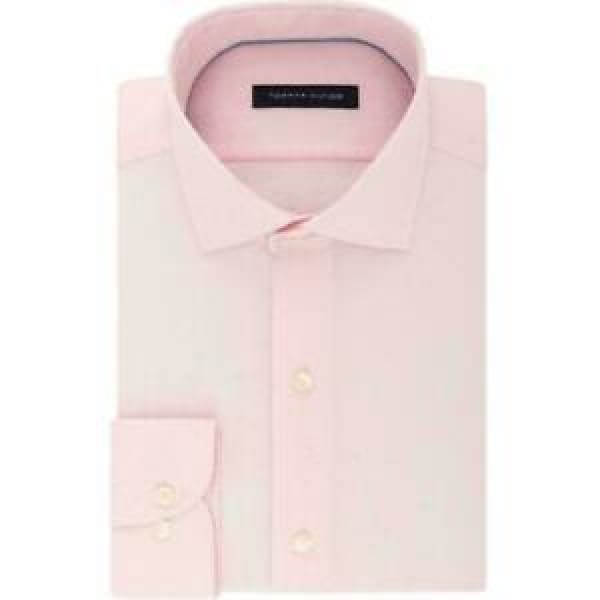 Tommy Hilfiger Regular Fit Stretch THFLEX Dress Shirt Petal - Men Dress Shirt