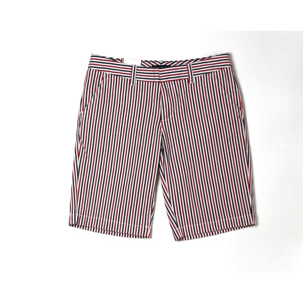 Tommy Hilfiger Striped Red Black Men Shorts - Men Shorts