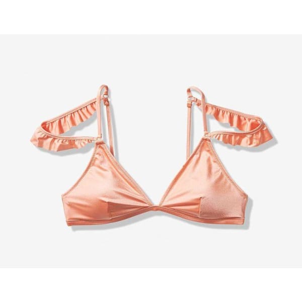 VICTORIAS SECRET PINK Swim Padded Shine Flutter-Strap Triangle Bikini Top - Swimsuit