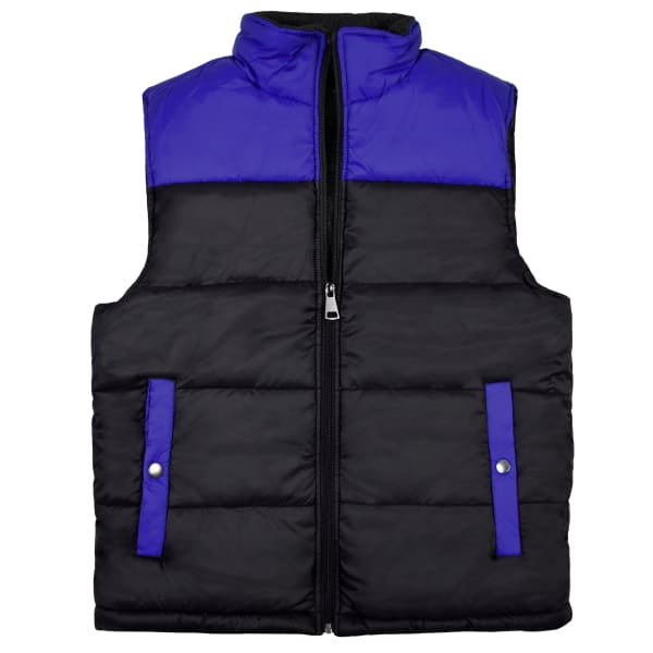 Victory Outfitters Men’s Quilted Colorblock Sherpa Lined Puffer Vest - Men Jacket