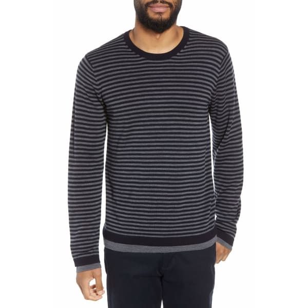 Vince Striped Double Layer Merino Wool Sweater Pullover Hoodie - XS - Men Sweather Hoodie Pullover