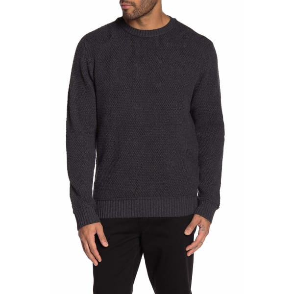 Weatherproof Crew Neck Long Sleeve Knit Sweater Hoodie Pullover CHARCOAL - M - Men Sweather Hoodie Pullover
