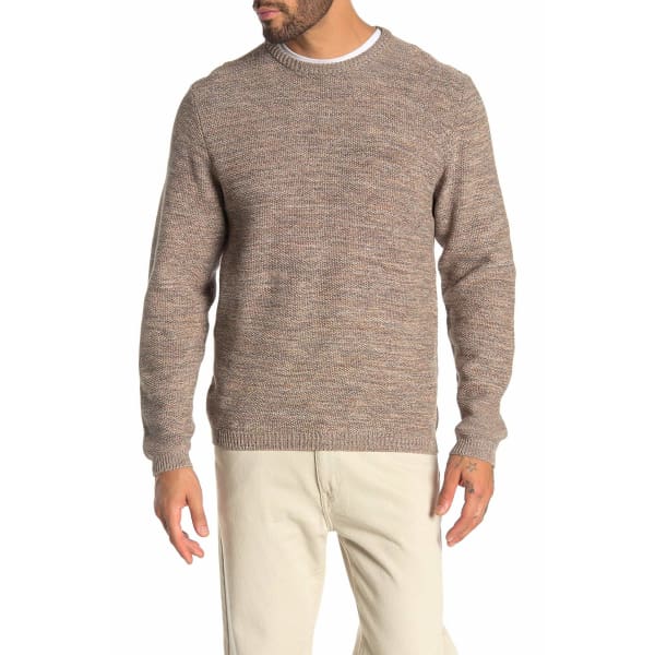 Weatherproof Moss Stitch Crew Neck Sweater Hoodie Pullover Camel - M - Men Sweather Hoodie Pullover