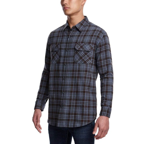 Weatherproof Vintage Men’s Flannel Shirt Black - L - Men Dress Shirt