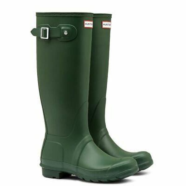 Wellingtons HUNTER Womens Org Tall WFT1000RMA Hunter Green Boots - us9 eur 40/41 - Woman Shoes